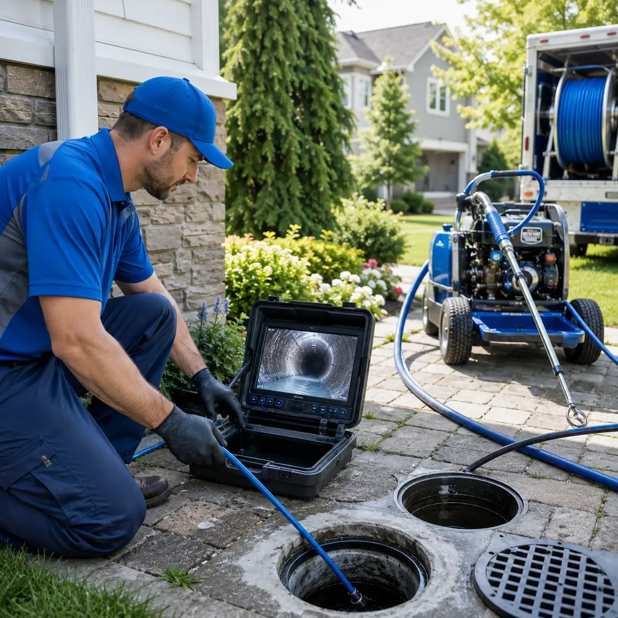 Outdoor drain cleaning professionals serving Newington, NH